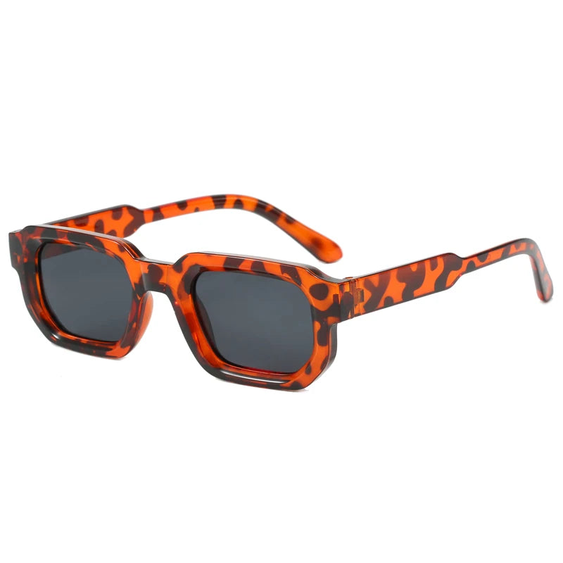 Classic Retro Women Sunglasses Square Frame Glasses Simple Fashion Style Street Photography Eyeglasses UV400 Female