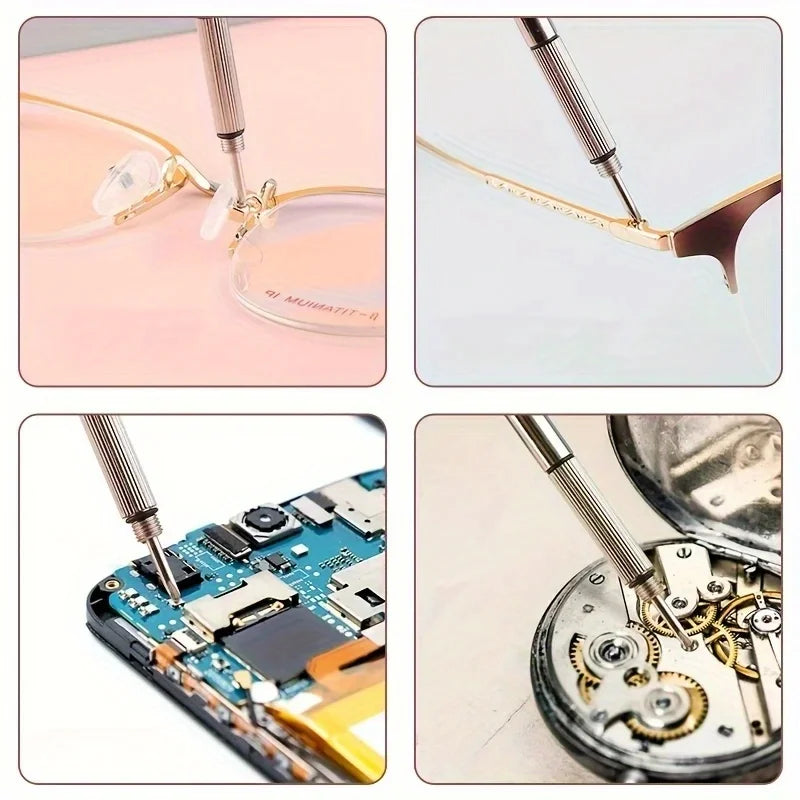 1/3/10pcs Mini Hand Glasses Screwdrivers 3-in-1 Spectacle Repair Kits Multifunction Sunglass Watch Glasses Screwdriver Set with