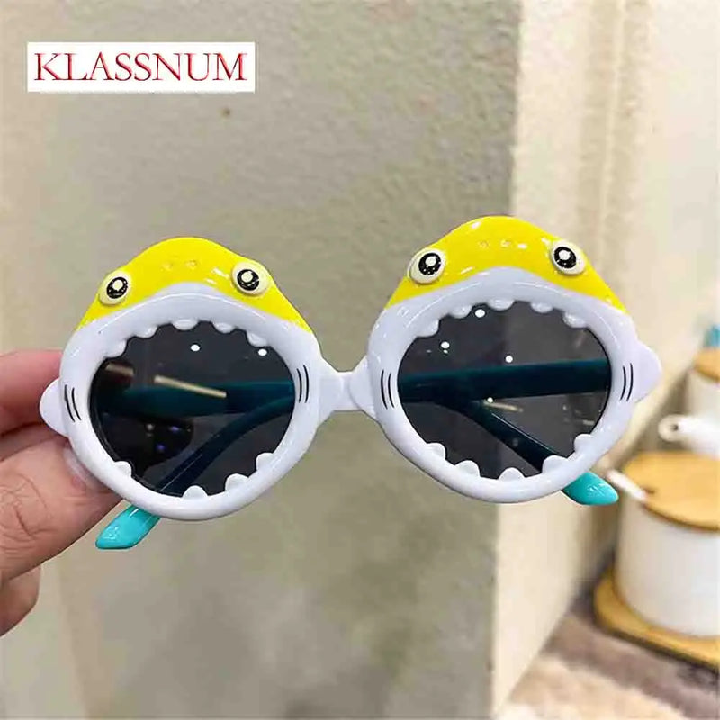 Cartoon Shark Shape Children Sunglasses UV Protection Glasses Children's Photo Props Kids Party Birthday Party Accessory Eyewear