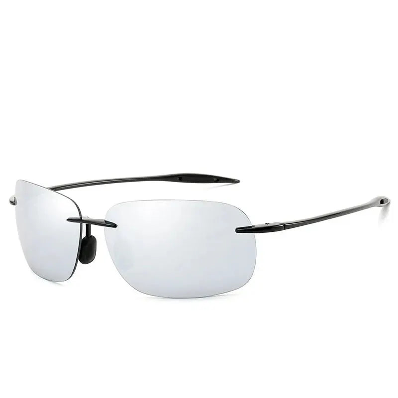 New Men's Rimless Sunglasses Sport Driving Sunglasses Ultra Light Rimless Glasses