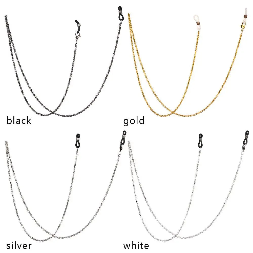 Metal Glasses Chain Non-slip Vintage Eyeglass Chains Reading Glasses Holder Fashion Necklace Strap Rope Sunglasses Chain