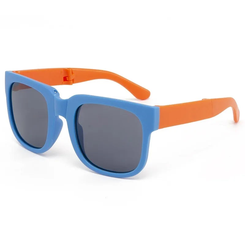 Candy Color  Sunglasses for Kids Folding Large Frame Sunglasses Children's Folding Glasses