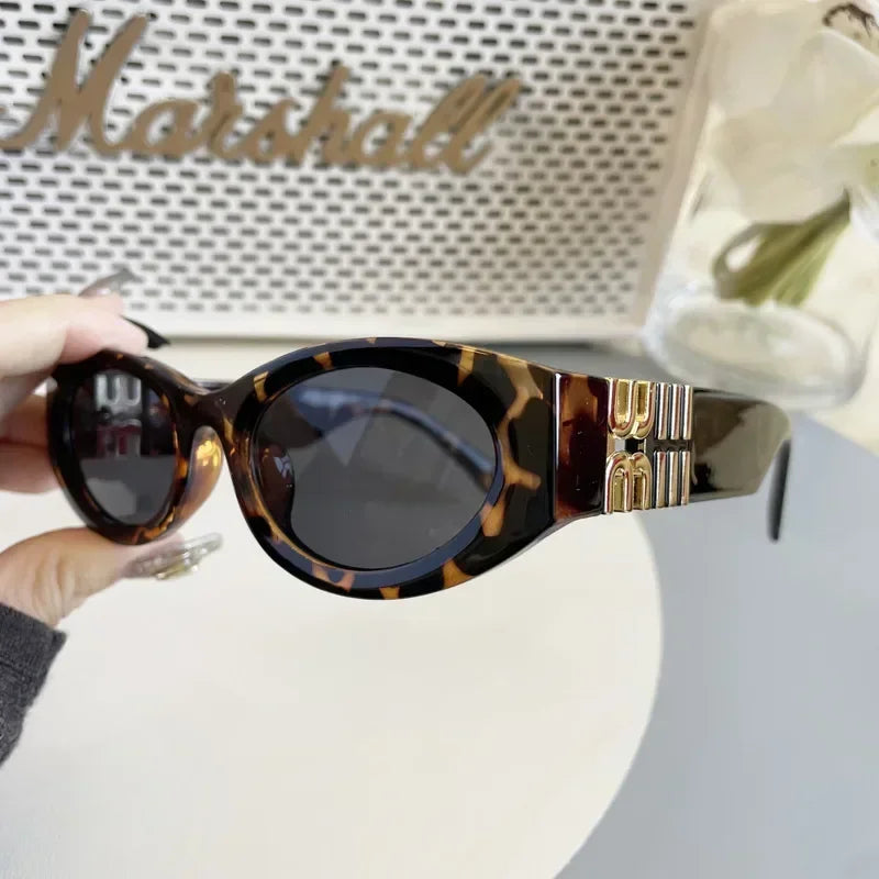 2025 New Fashion Oval Sunglasses Women Men Brand Design Luxury Small Frame Sun Glasses Ladies Eyewears Oculos De Sol UV400