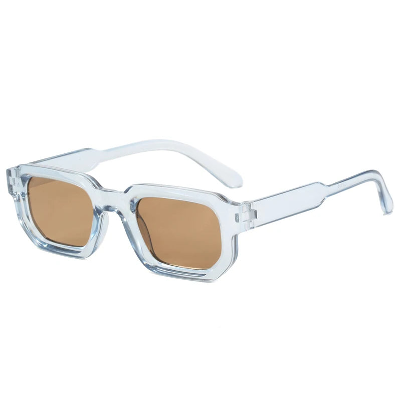 Classic Retro Women Sunglasses Square Frame Glasses Simple Fashion Style Street Photography Eyeglasses UV400 Female