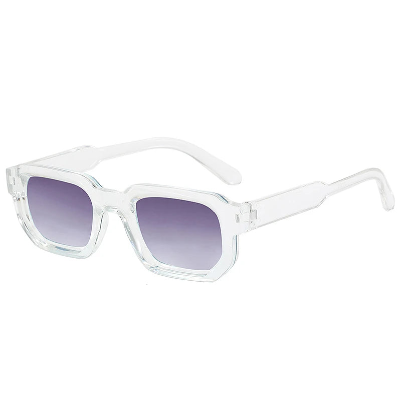 Classic Retro Women Sunglasses Square Frame Glasses Simple Fashion Style Street Photography Eyeglasses UV400 Female