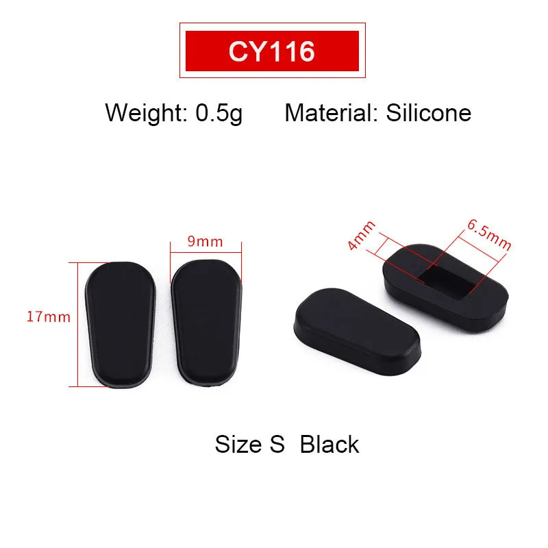 10pairs Silicone PVC Glasses Eyeglasses Nose Pads Optical Frame Repair Accessory Part Push In Insert Type
