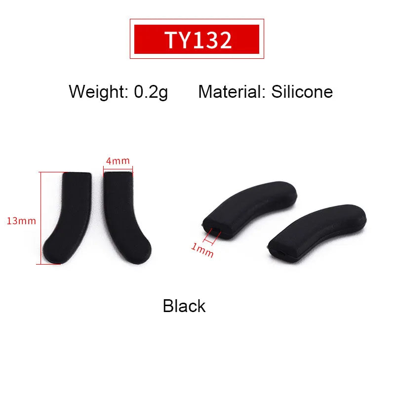 10pairs Silicone PVC Glasses Eyeglasses Nose Pads Optical Frame Repair Accessory Part Push In Insert Type
