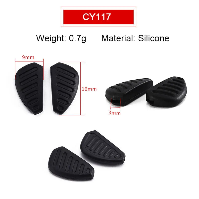 10pairs Silicone PVC Glasses Eyeglasses Nose Pads Optical Frame Repair Accessory Part Push In Insert Type