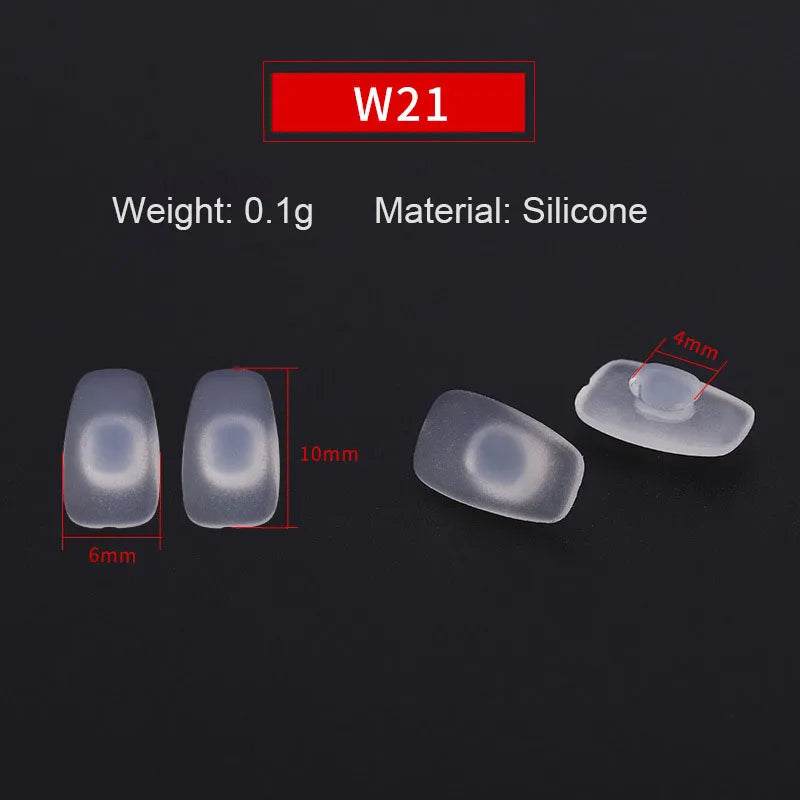10pairs Silicone PVC Glasses Eyeglasses Nose Pads Optical Frame Repair Accessory Part Push In Insert Type
