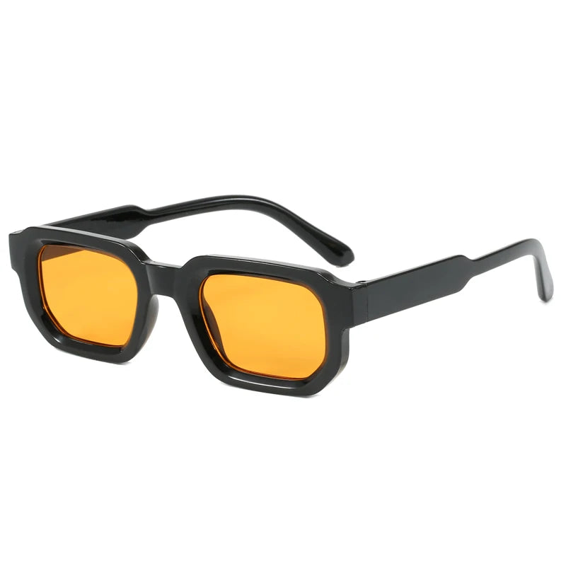 Classic Retro Women Sunglasses Square Frame Glasses Simple Fashion Style Street Photography Eyeglasses UV400 Female