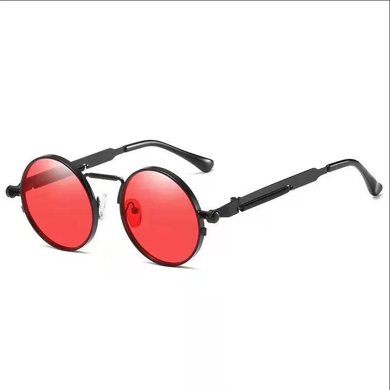 Classic Round Frame Sunglasses For Men Large Face Dedicated Driving High Grade Cool Stylish UV400 Strong Light Protection