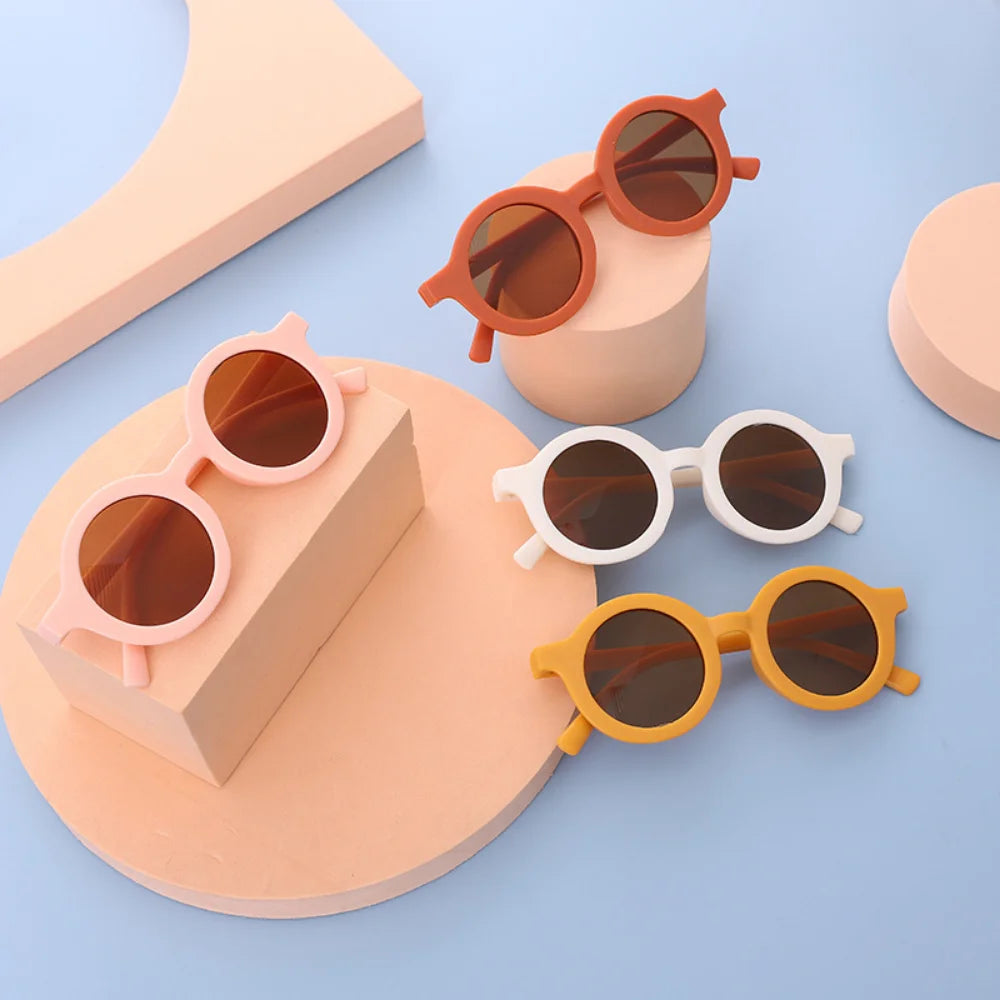 Cute Kids Sunglasses Parent Child Frosted Glasses New 1-8 Year Old Baby Decorative Sunglasses Trendy Kids Sunglasses