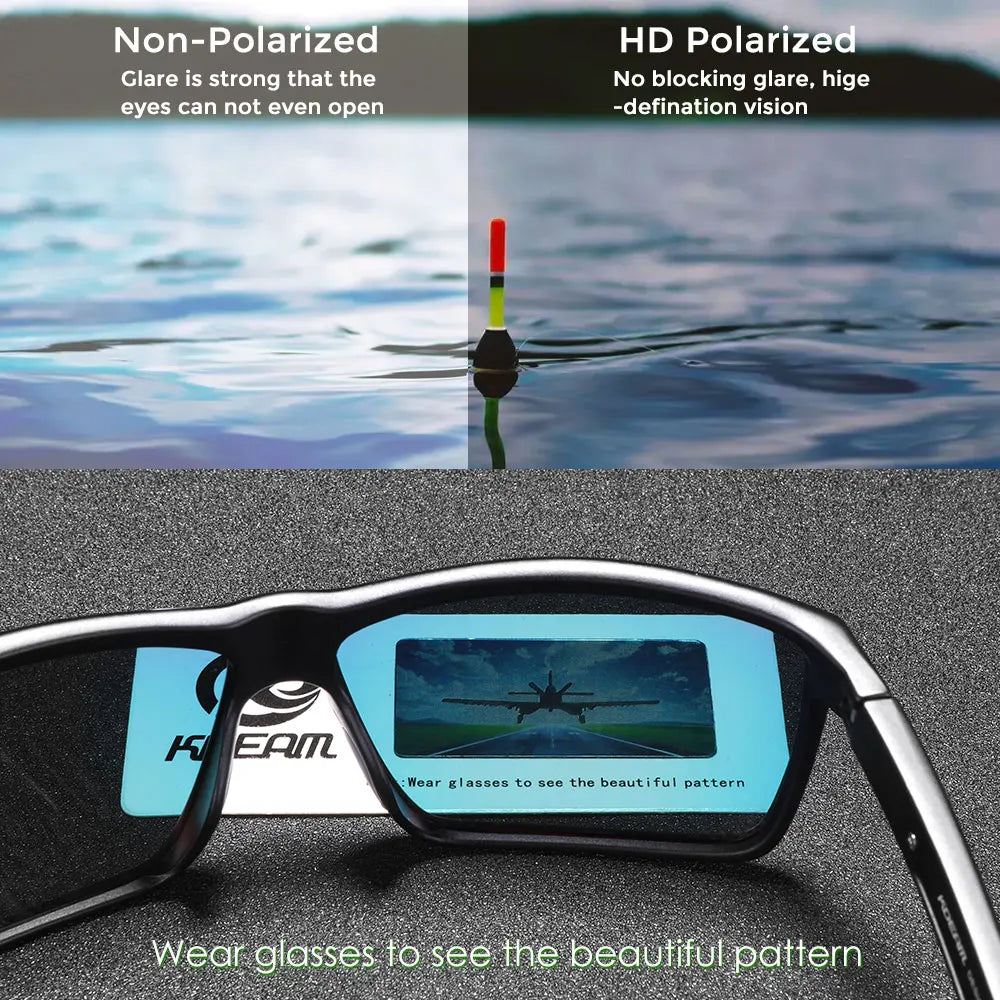 2025 KDEAM Brand Scratch Resistance Sunglasses for Men Polarized  UV400 Protection Sun Glasses Integral Spring Hinges