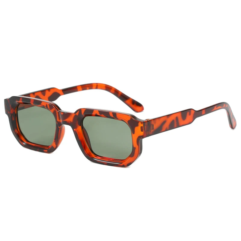 Classic Retro Women Sunglasses Square Frame Glasses Simple Fashion Style Street Photography Eyeglasses UV400 Female