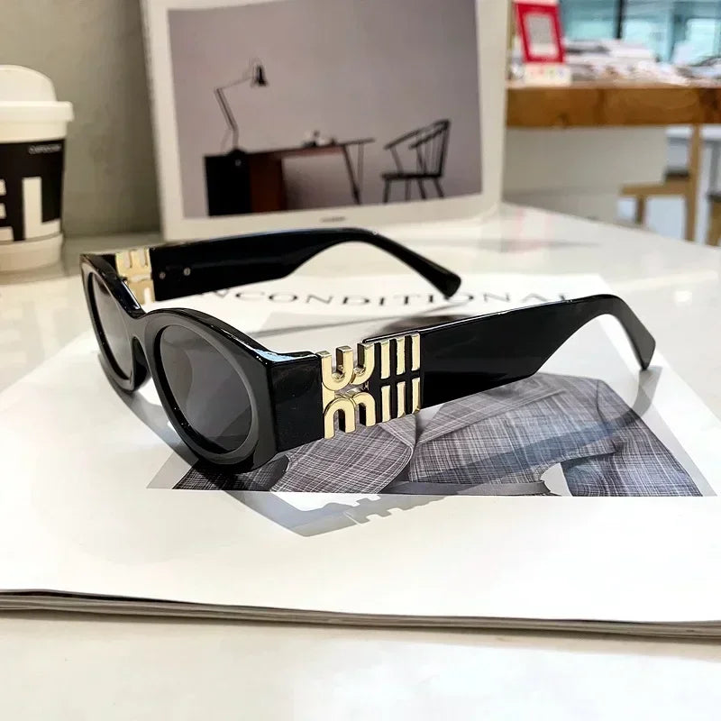 2025 New Fashion Oval Sunglasses Women Men Brand Design Luxury Small Frame Sun Glasses Ladies Eyewears Oculos De Sol UV400