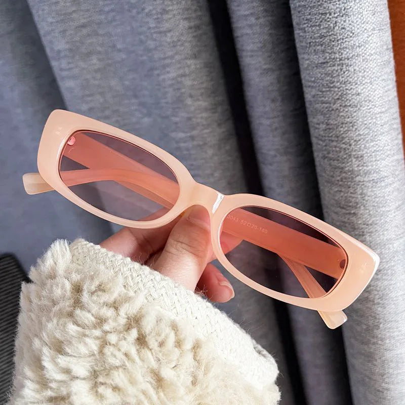 2025 Y2K Sun Glasses Vintage Shades Fashion Retro UV400 Protection Candy Color Rectangle Sunglasses For Women And Men
