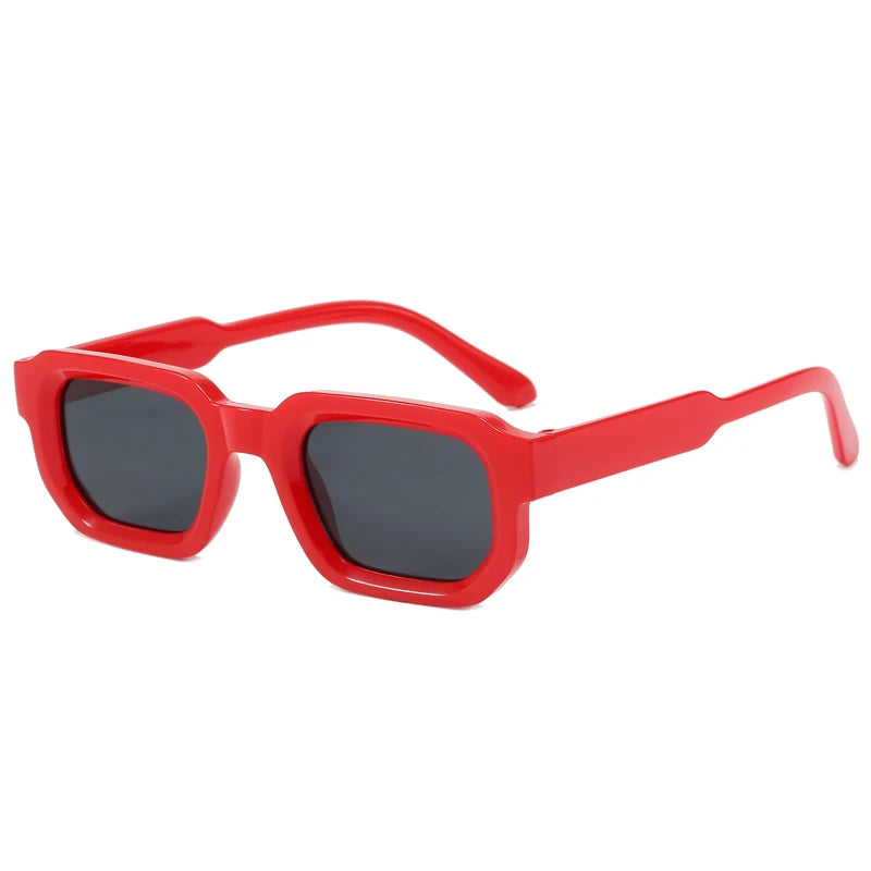 Classic Retro Women Sunglasses Square Frame Glasses Simple Fashion Style Street Photography Eyeglasses UV400 Female