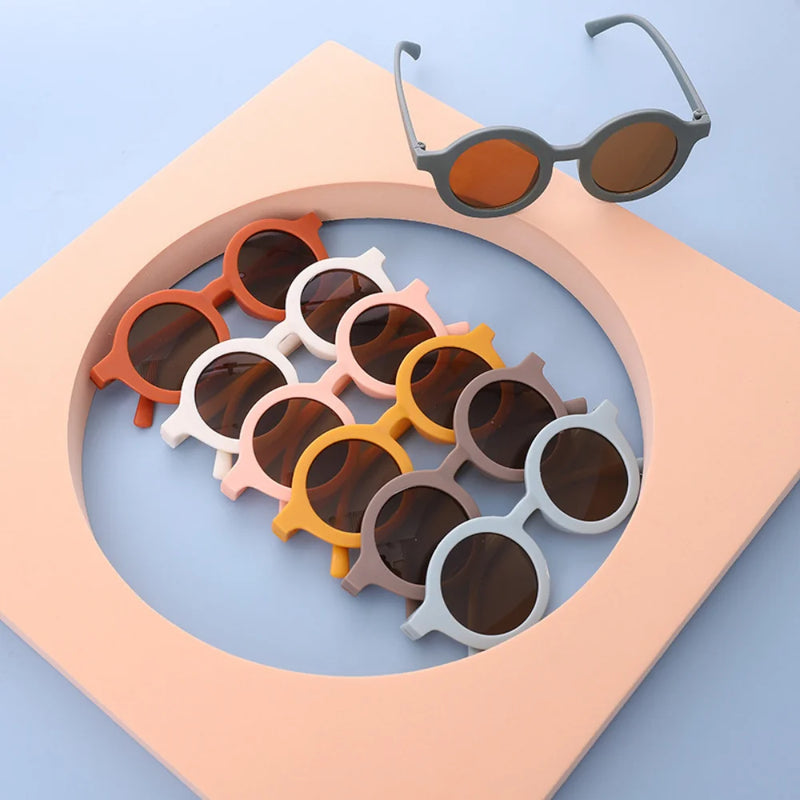 Cute Kids Sunglasses Parent Child Frosted Glasses New 1-8 Year Old Baby Decorative Sunglasses Trendy Kids Sunglasses