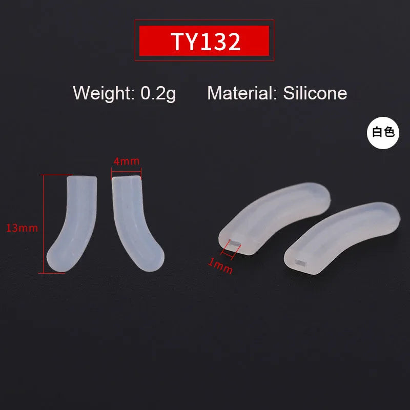 10pairs Silicone PVC Glasses Eyeglasses Nose Pads Optical Frame Repair Accessory Part Push In Insert Type