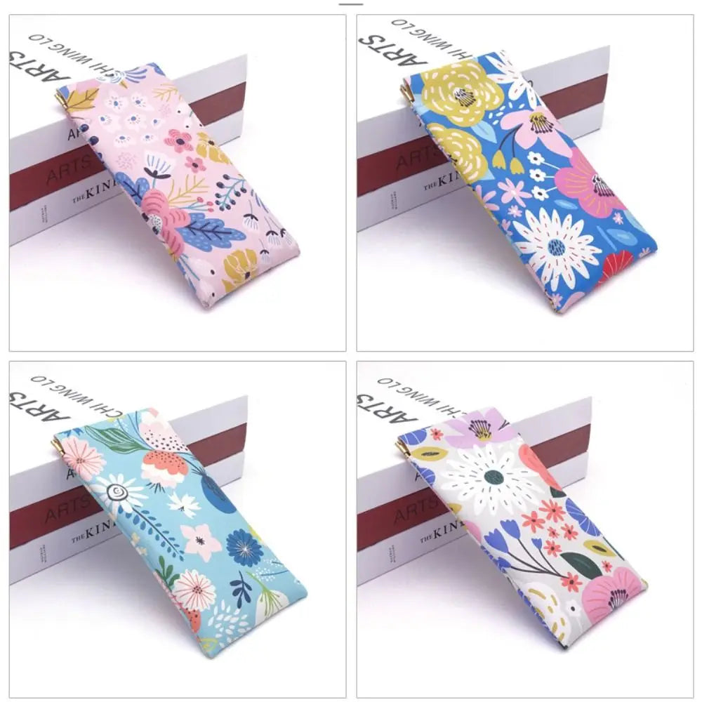 Fresh Style Sun Glasses Case Automatic Closing Soft Shell Eyewear Storage Bag PU Leather Waterproof Sunglasses Protective Cover