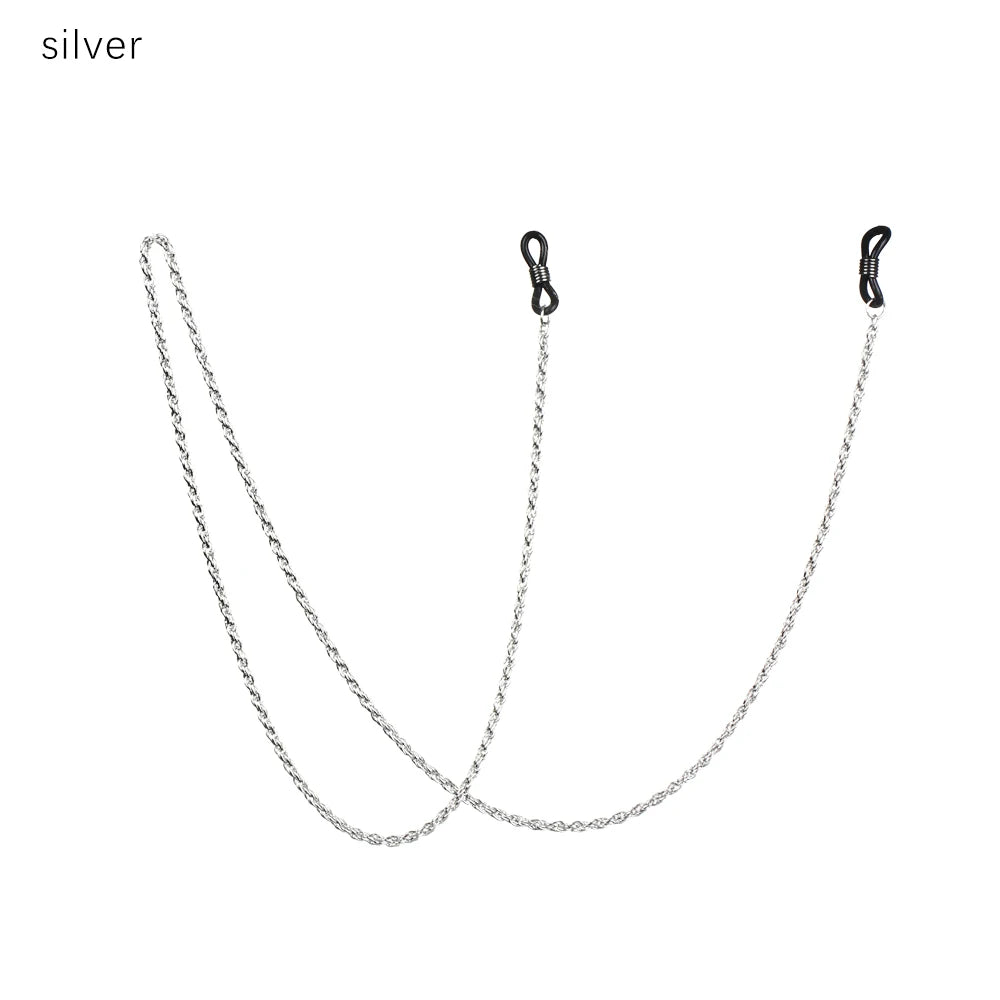 Metal Glasses Chain Non-slip Vintage Eyeglass Chains Reading Glasses Holder Fashion Necklace Strap Rope Sunglasses Chain