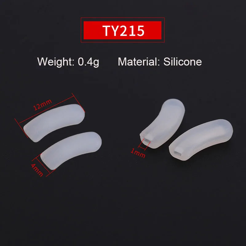 10pairs Silicone PVC Glasses Eyeglasses Nose Pads Optical Frame Repair Accessory Part Push In Insert Type
