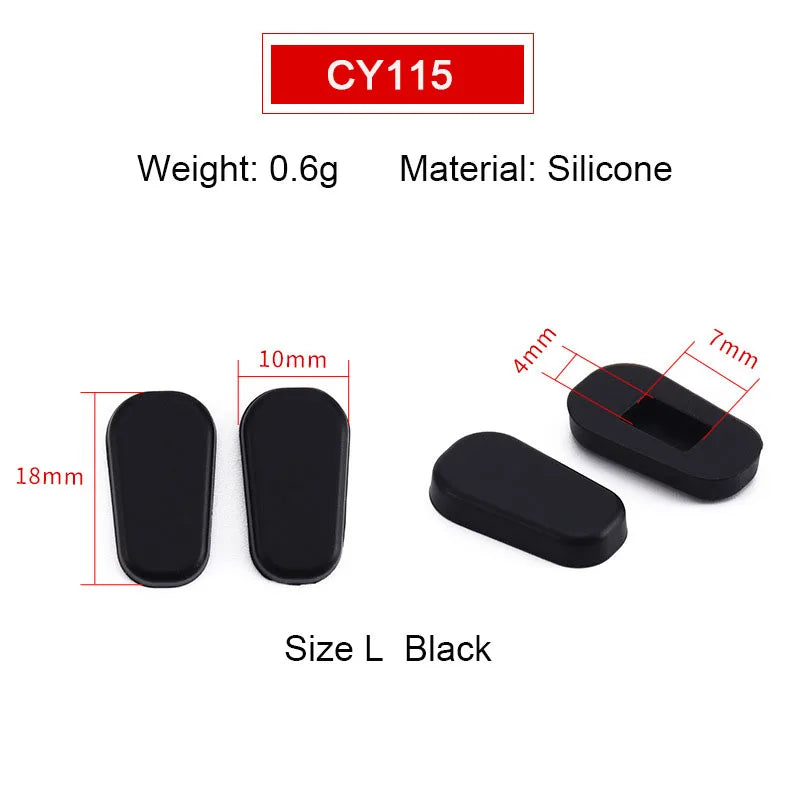 10pairs Silicone PVC Glasses Eyeglasses Nose Pads Optical Frame Repair Accessory Part Push In Insert Type