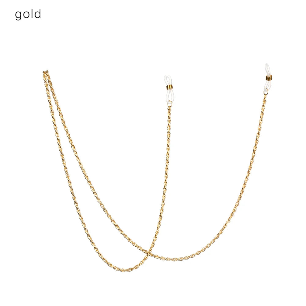Metal Glasses Chain Non-slip Vintage Eyeglass Chains Reading Glasses Holder Fashion Necklace Strap Rope Sunglasses Chain