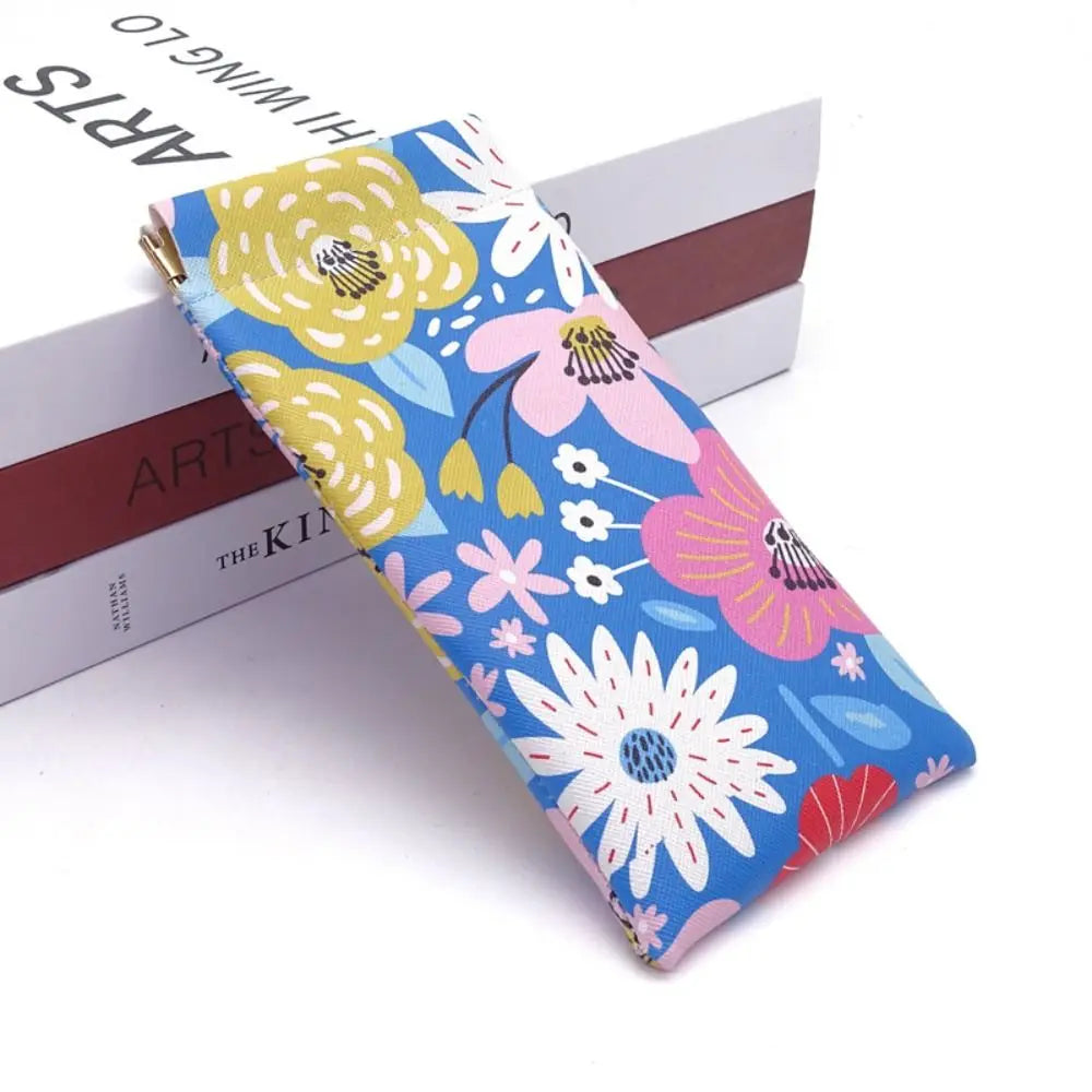 Fresh Style Sun Glasses Case Automatic Closing Soft Shell Eyewear Storage Bag PU Leather Waterproof Sunglasses Protective Cover